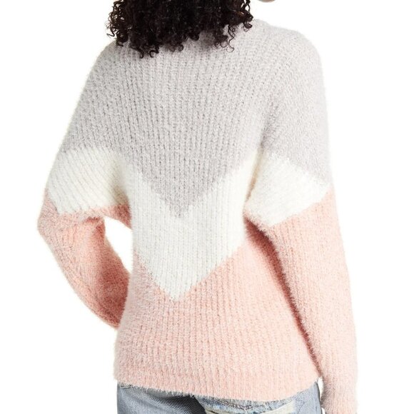LULUS Talk The Block Eyelash Knit Sweater - Picture 3 of 5